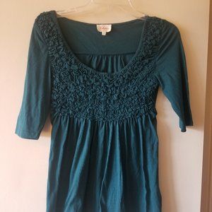 Anthropologie / Deletta Small Green Top